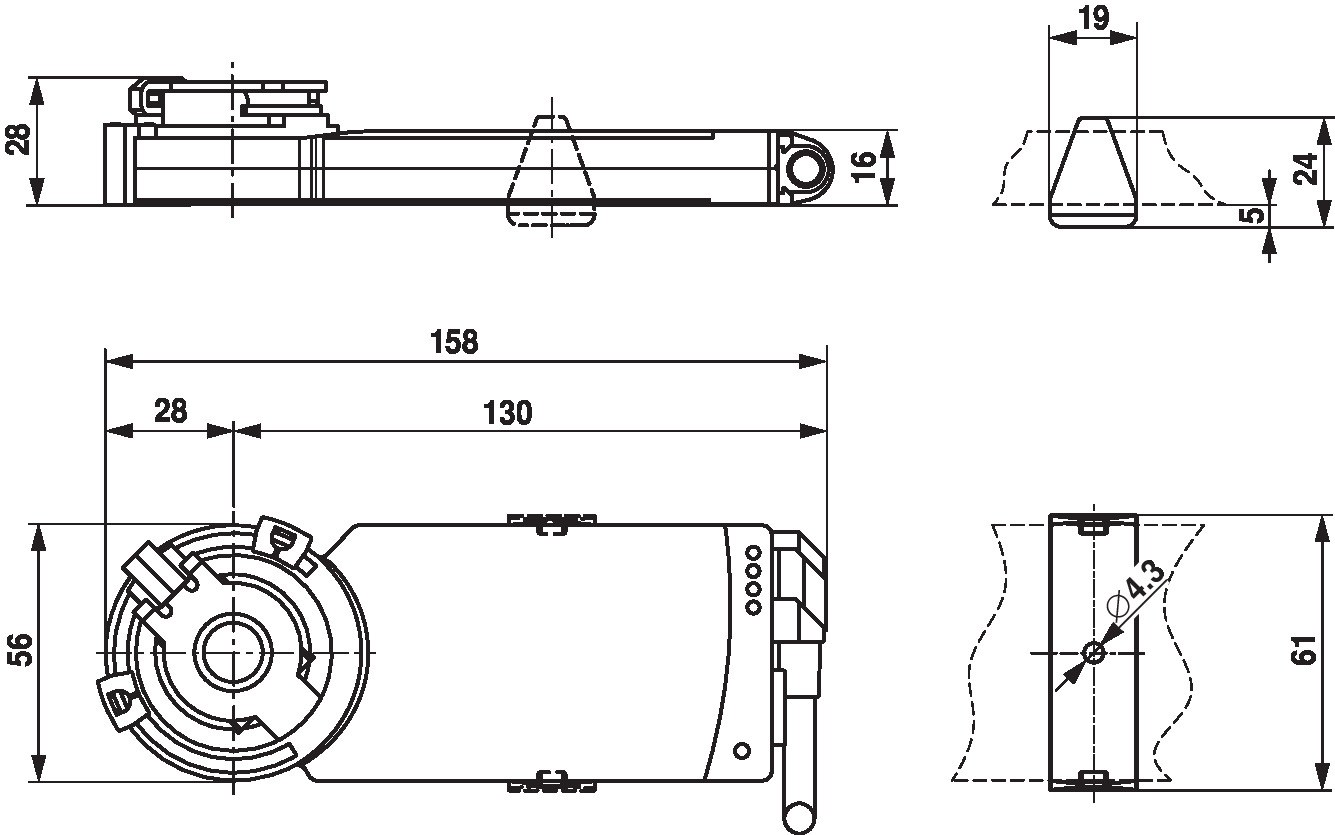 Электропривод Belimo CM230-L (2 Н·м)