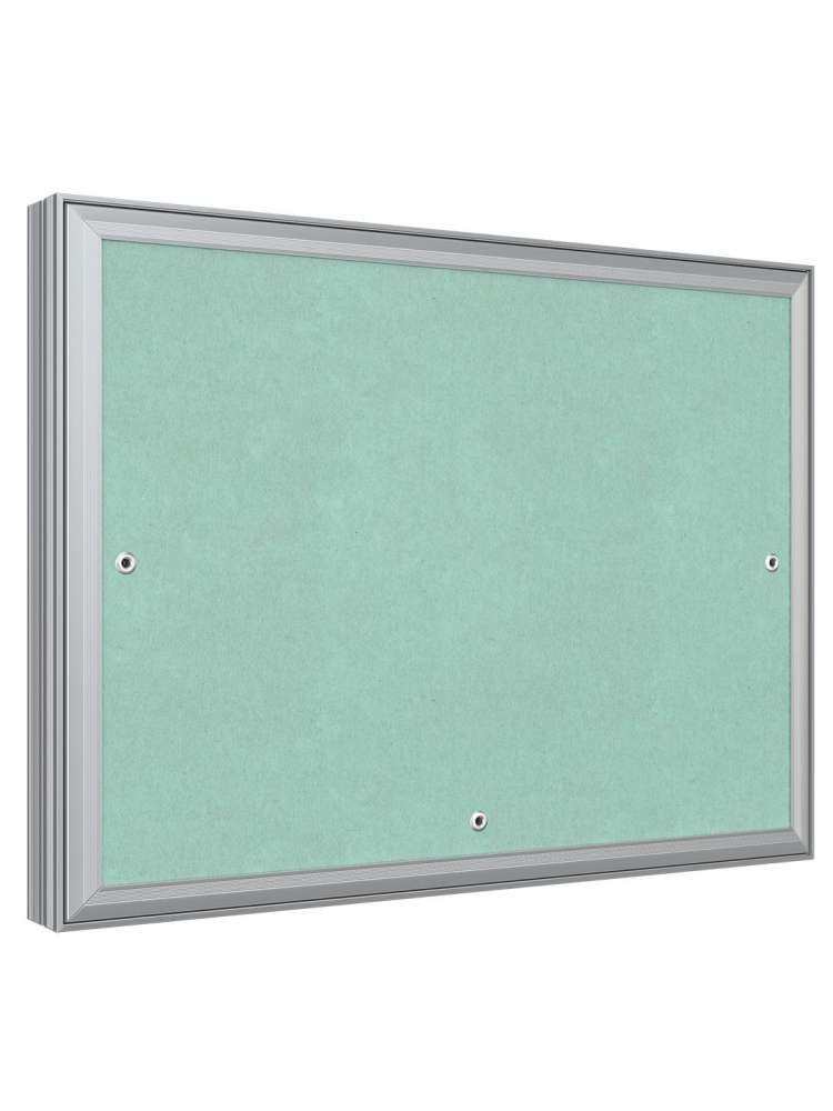 Люк ревизионный D Ceramo Base 400х300 скрытый монтаж съемный алюминий EVECS