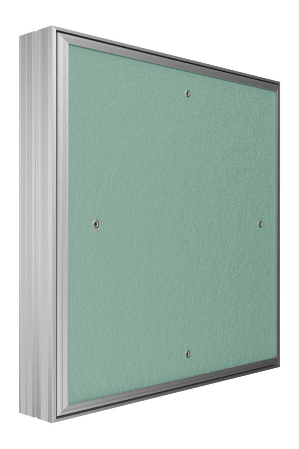 Люк ревизионный D Ceramo Base 600х600 скрытый монтаж съемный алюминий EVECS