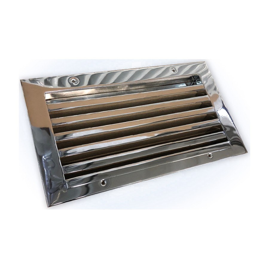 Решётка из нержавеющей стали НС Тип 2 Арктос с жалюзи под углом 30° Решётка из нержавеющей стали НС Тип 2 Арктос с жалюзи под углом 30°